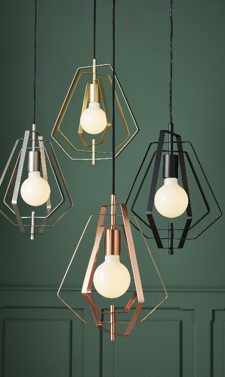 Pendul, negru, 1 x 42 W • GoodHome Nedoki