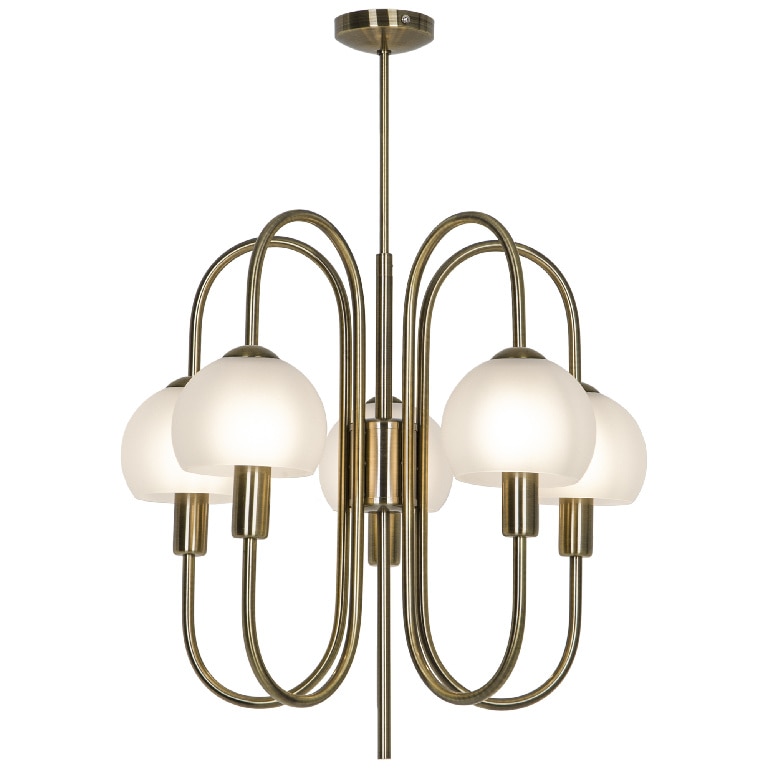 Lustra tip pendul, Auriu, 28 W, 5 x E14 • GoodHome Gammont