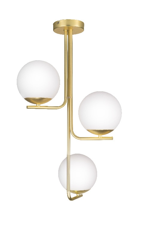 Lustra tip pendul, Auriu, 10 W, 3 x E14  GoodHome Baldaz