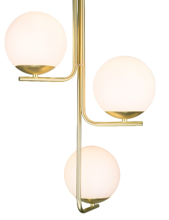 Lustra tip pendul, Auriu, 10 W, 3 x E14  GoodHome Baldaz