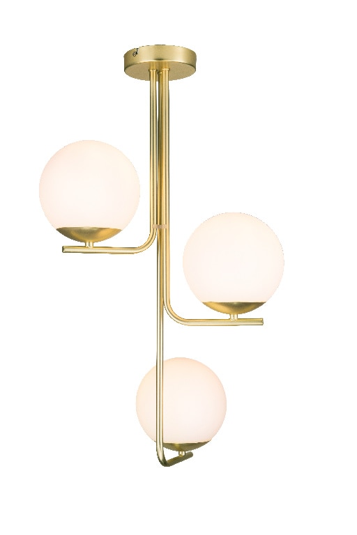Lustra tip pendul, Auriu, 10 W, 3 x E14  GoodHome Baldaz