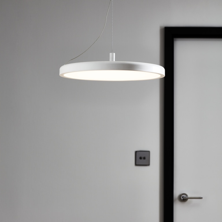 Pendul, alb, 3000 K, 25.5 W • GoodHome Azagny