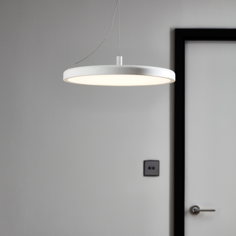 Pendul, alb, 3000 K, 25.5 W • GoodHome Azagny