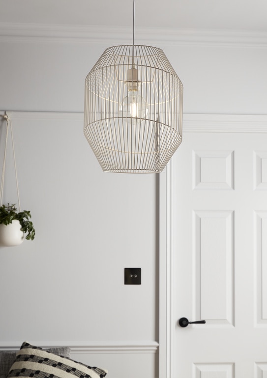 Lustra tip pendul, Alb, 42 W, 1 x E27  GoodHome Tsolma