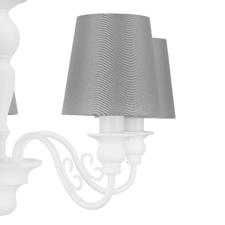 Pendul, alb/gri, 5 x 40 W • GoodHome Tulou