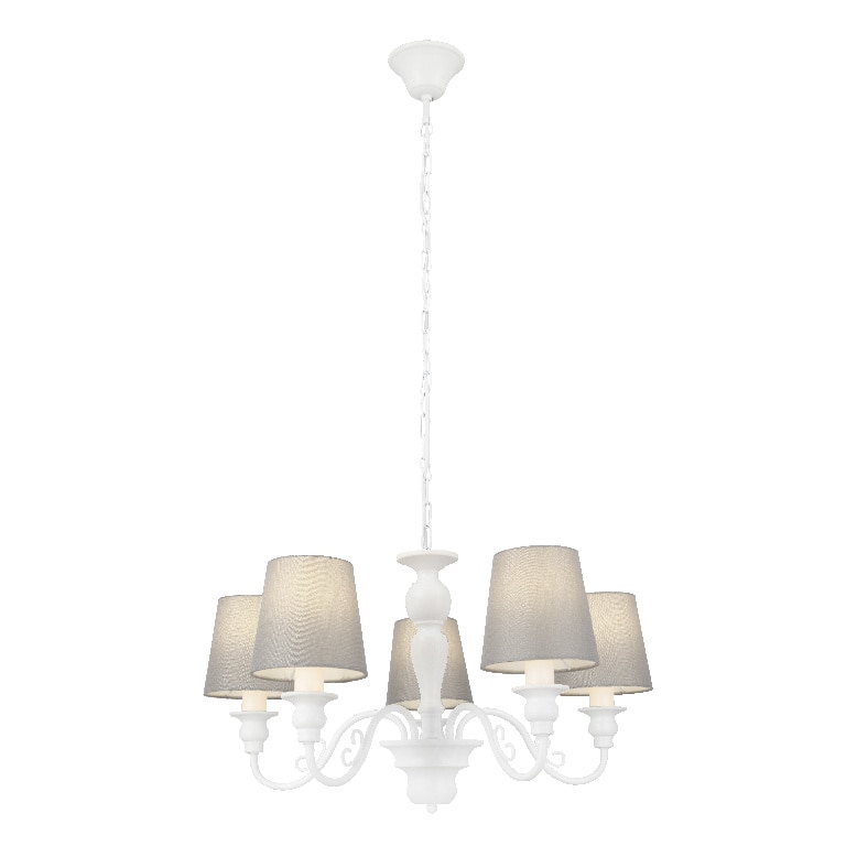 Pendul, alb/gri, 5 x 40 W • GoodHome Tulou