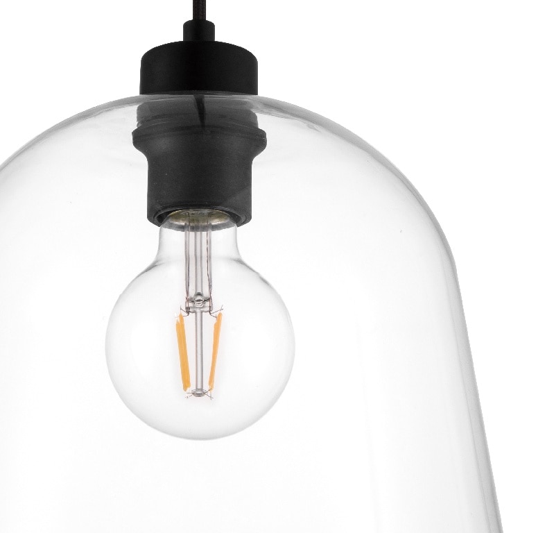 Lustra tip pendul, Transparent, 42 W, 1 x E27  GoodHome Calume