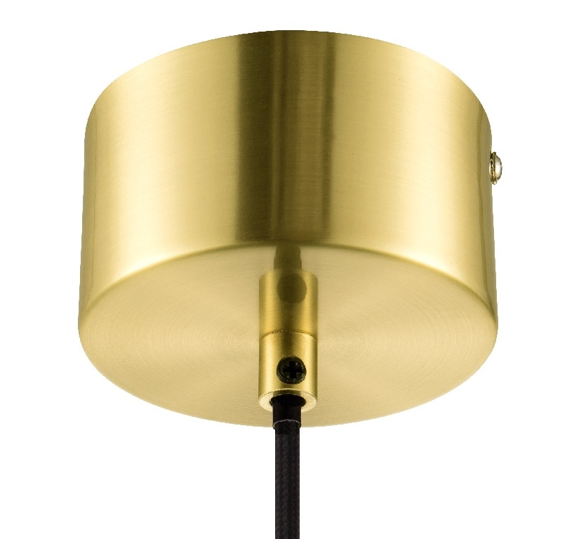 Lustra tip pendul, Transparent/Alama, 28 W, 1 x E27  GoodHome Dacite