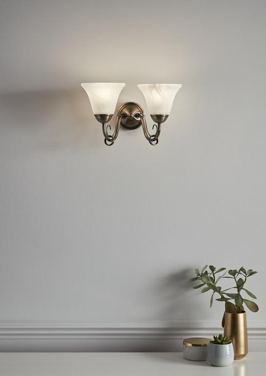 Aplica incandescent, 2 becuri, E14, 84 W Dives