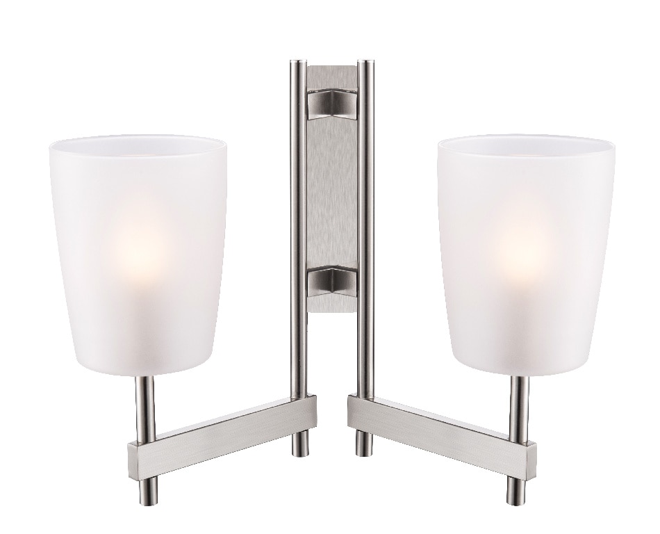 Aplica dubla Quadryx GOODHOME, E14, 28W, IP20, alb/argintiu