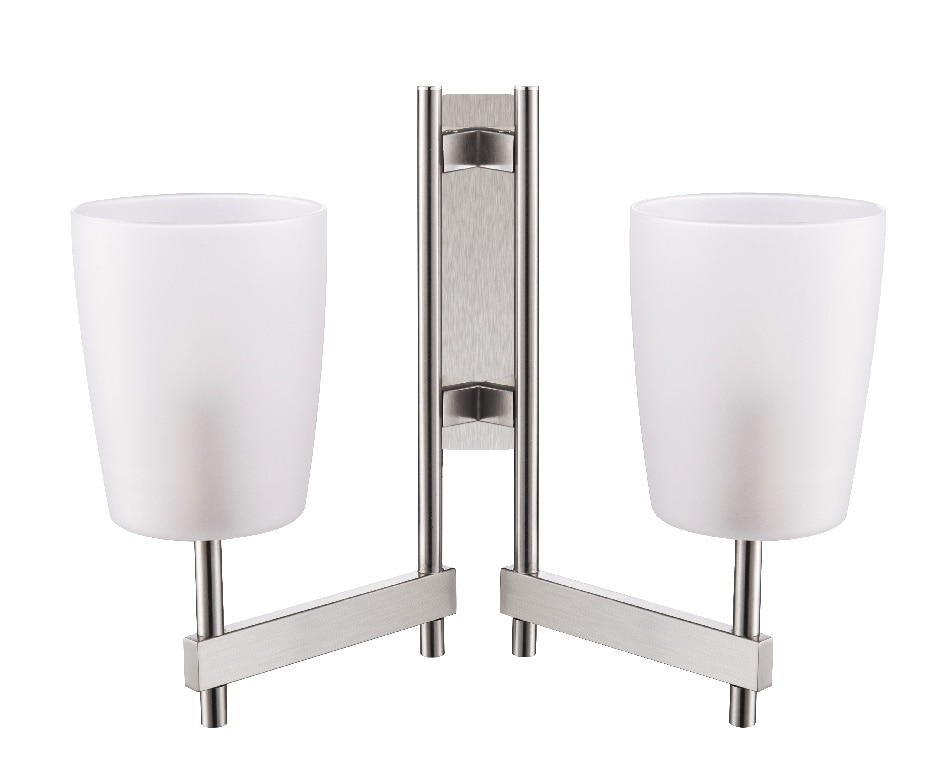 Aplica dubla Quadryx GOODHOME, E14, 28W, IP20, alb/argintiu