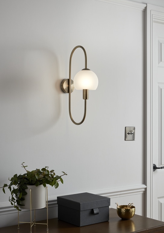 Aplica incandescent, 1 bec, E14, 28 W  GoodHomeGammont