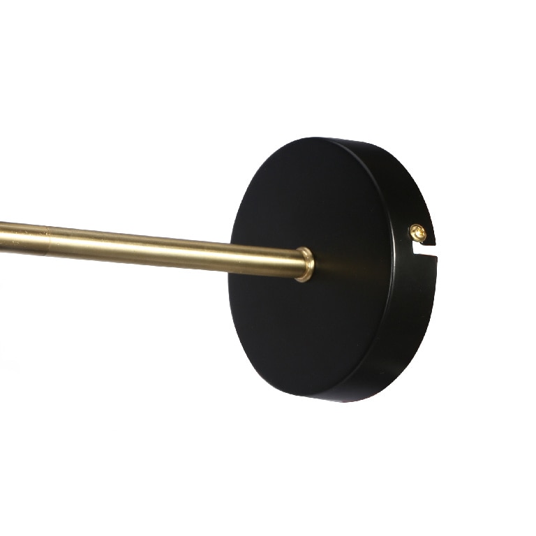 Aplica incandescent, neagra, 1 bec, E27, 28 W • GoodHome Apennin