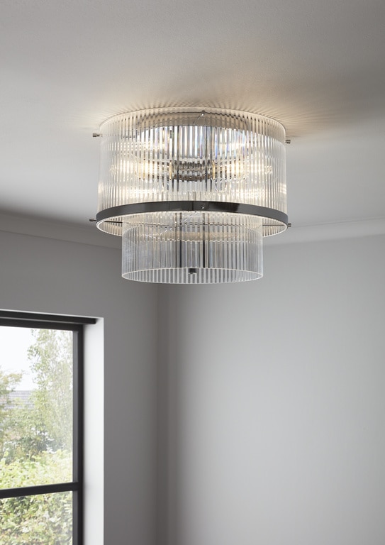 Lustra tip pendul, Argintiu, 28 W, 3 x E27  GoodHome Rhyolit