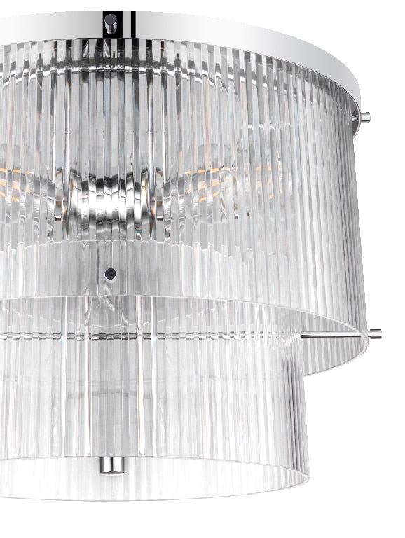 Lustra tip pendul, Argintiu, 28 W, 3 x E27  GoodHome Rhyolit