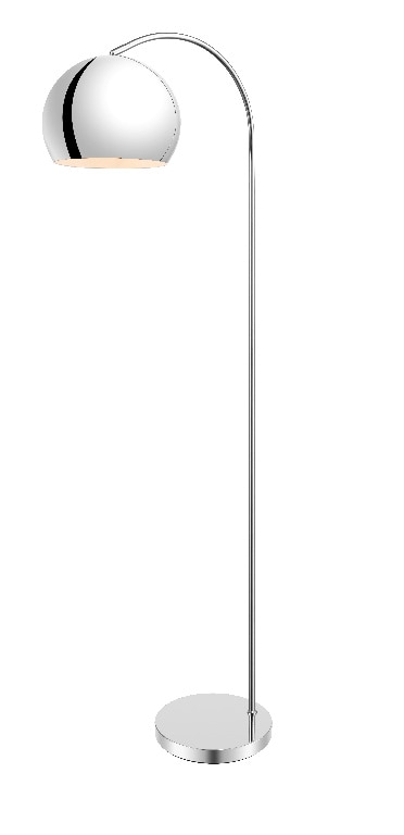 Lampadar interior GOODHOME Kotenay, E27, 10W, IP20, 165 x 73 cm, metal, gri