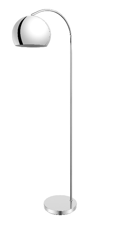 Lampadar interior GOODHOME Kotenay, E27, 10W, IP20, 165 x 73 cm, metal, gri