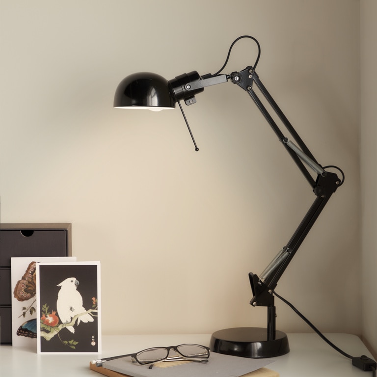 Veioza neagra, 1 bec, E14, 40 W • GoodHome Bakossi