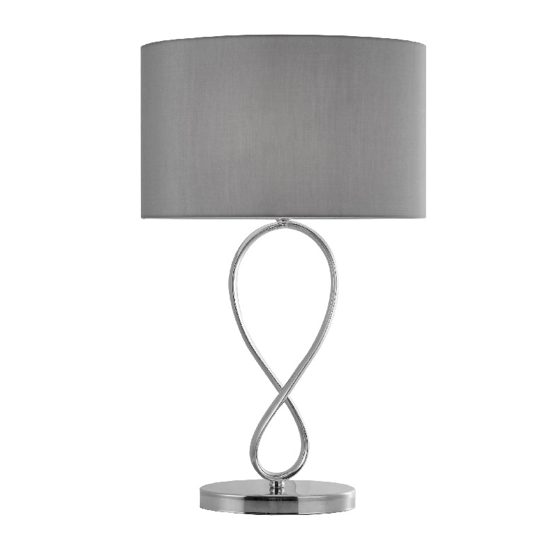 Lampa birou gri, 1 bec, E14, 40 W • GoodHome Carnavon