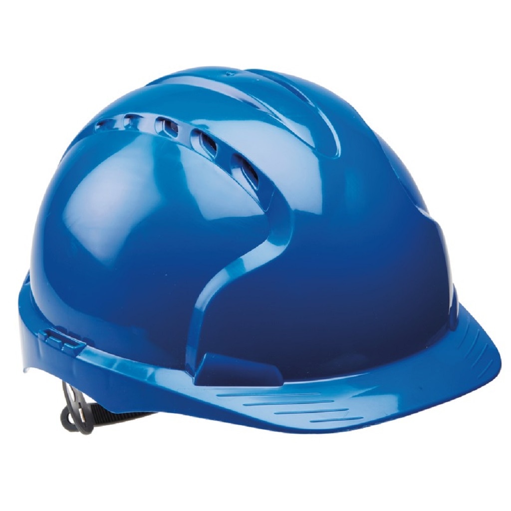 Casca de protectie Site Invincible EVO2, albastra, HDPE, ventilata, marime universala