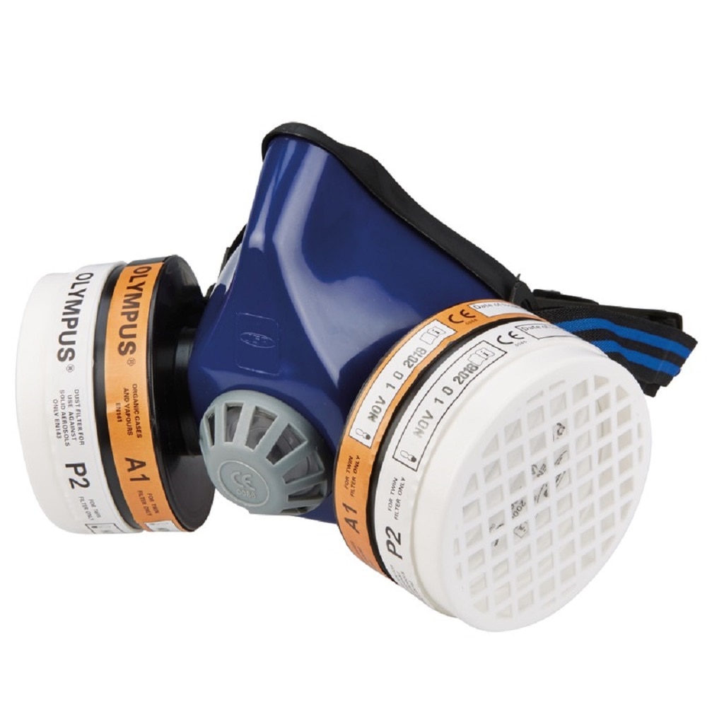 Semimasca pentru protectia fetei cu filtru SITE, A1P2, marime universala, albastru