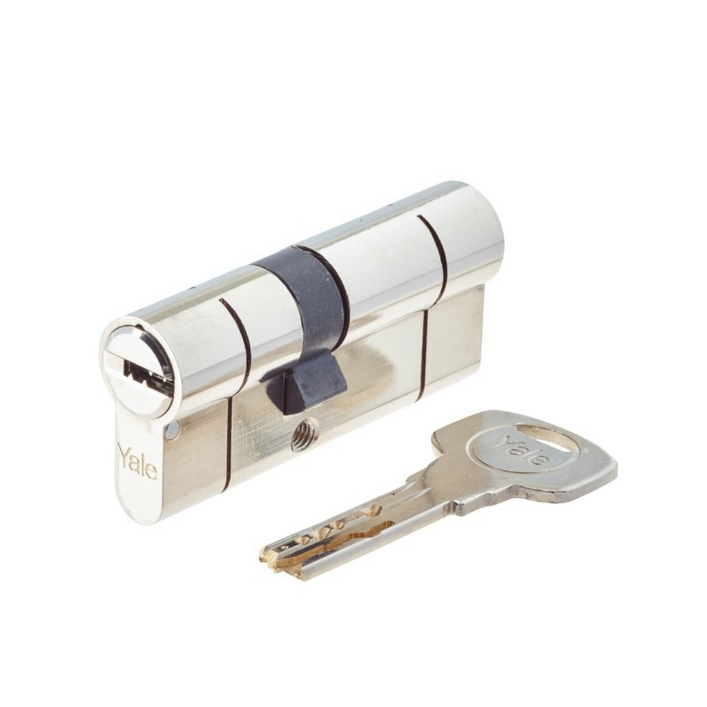 Cilindru usa, 30 x 40 mm, nichel, 5 chei  Yale