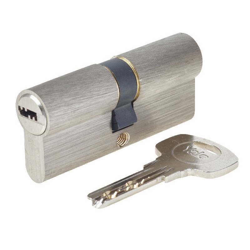 Cilindru usa Yale, 35 x 35 mm, nichel 