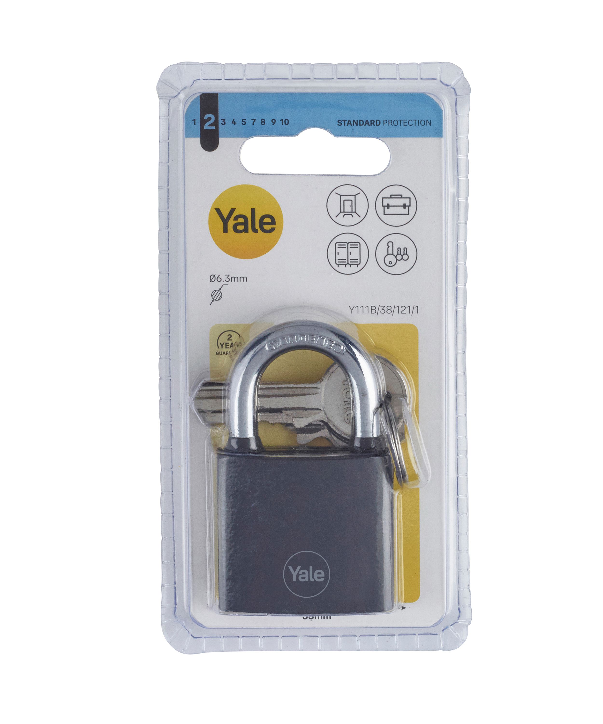 Lacat YALE, 38mm, otel, negru