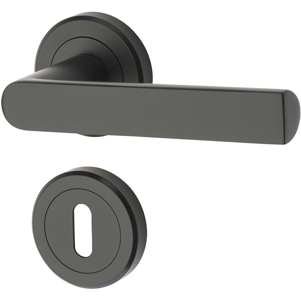 Set manere cu rozete YALE Osprey, zinc, negru