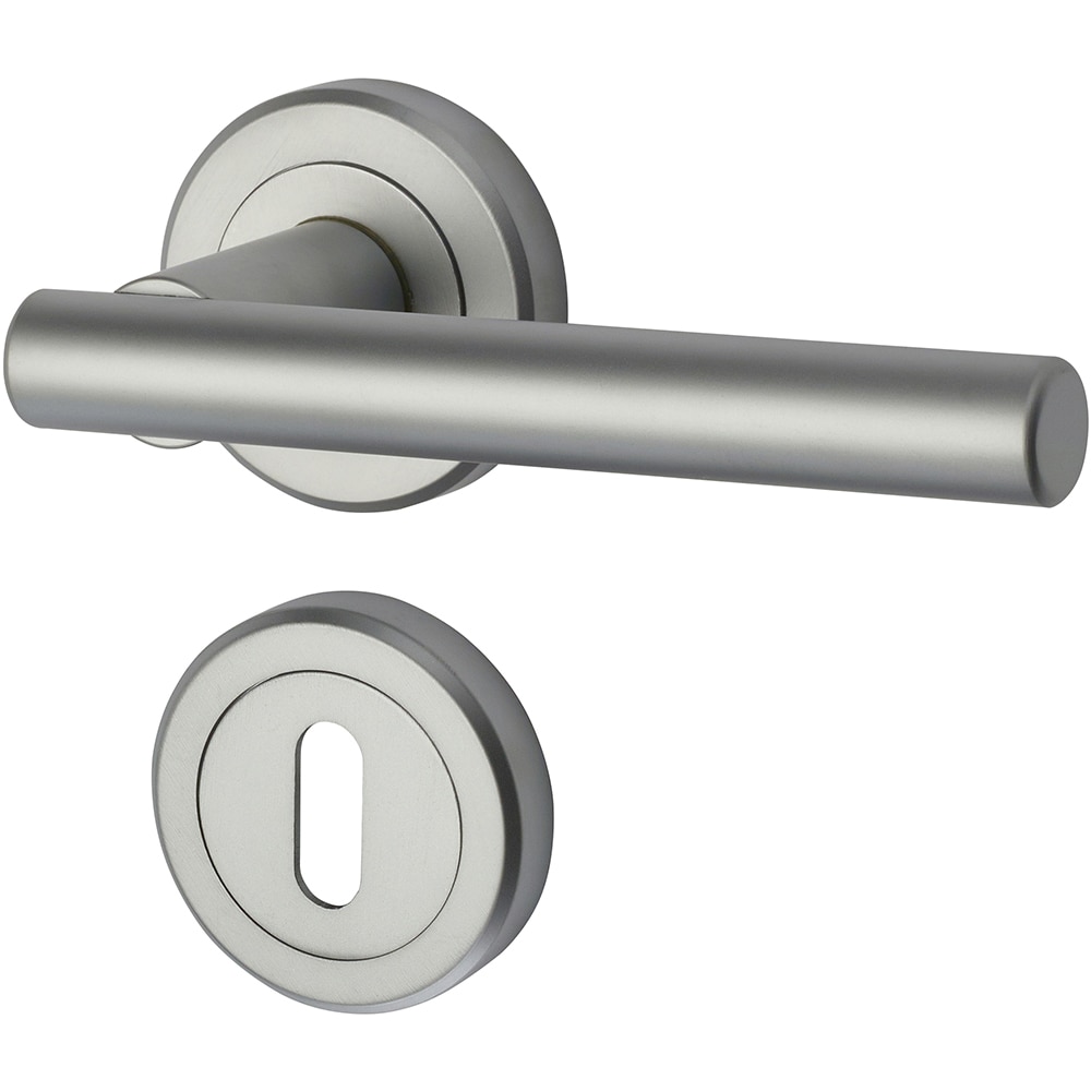 Set manere cu rozete YALE Kestral, zinc, crom