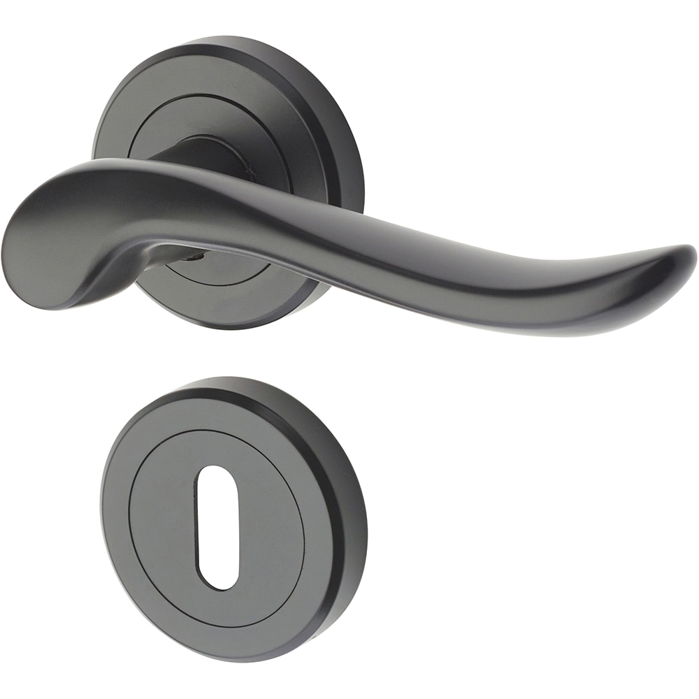 Set manere cu rozete YALE Eagle, zinc, negru