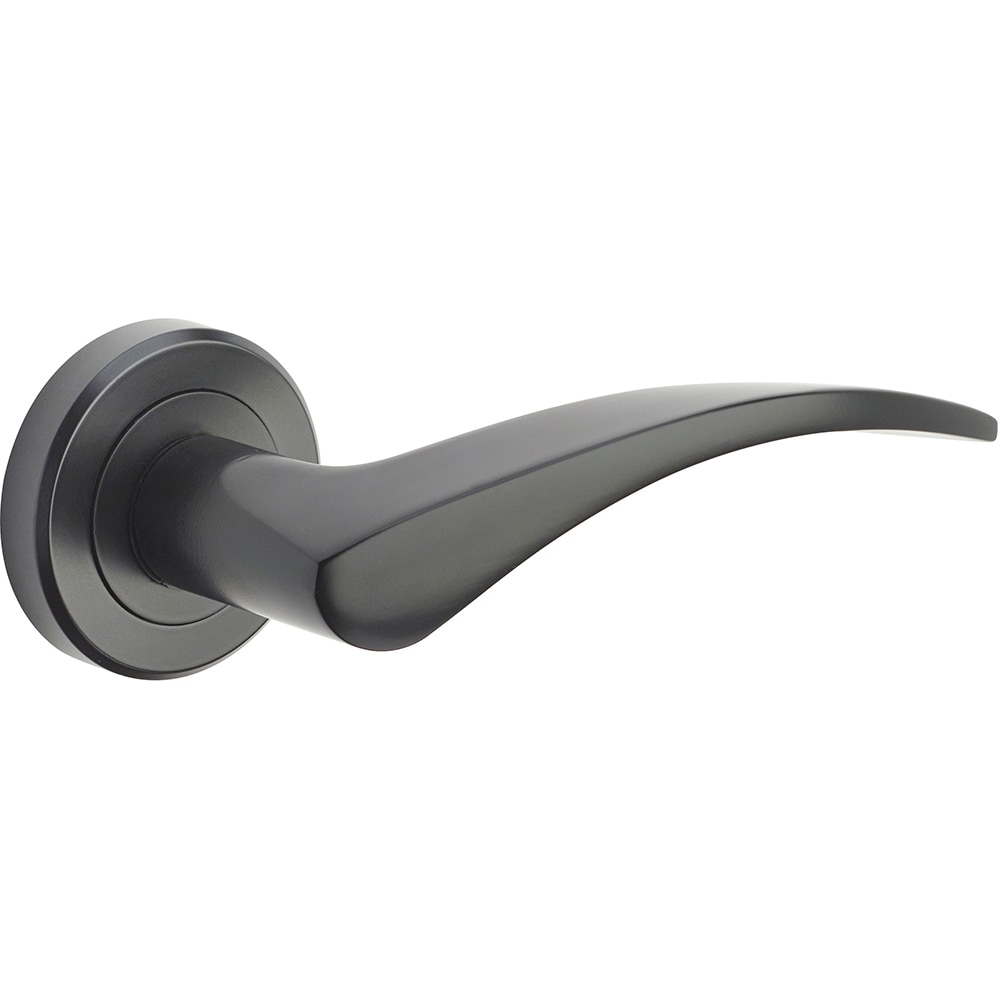 Set manere cu rozete YALE Kite, zinc, negru