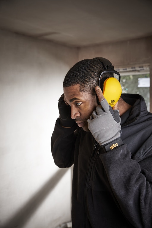 Casti antifonice SITE, pliabile, galben