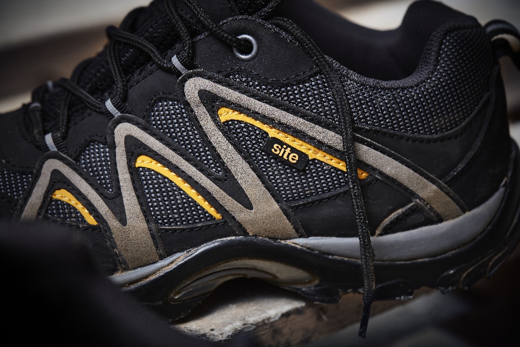 Pantofi protectie, S1 P, marimea 43, negru, barbati, talpa cauciuc • Site