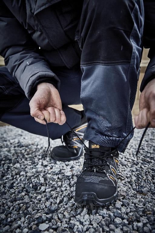 Pantofi protectie, S1 P, marimea 43, negru, barbati, talpa cauciuc • Site