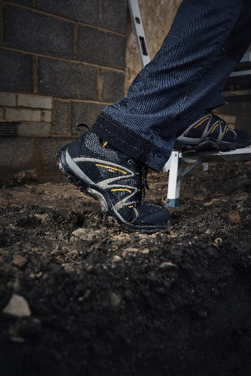 Pantofi protectie, S1 P, marimea 43, negru, barbati, talpa cauciuc  Site