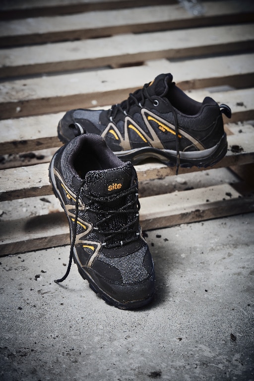 Pantofi protectie, S1 P, marimea 43, negru, barbati, talpa cauciuc  Site