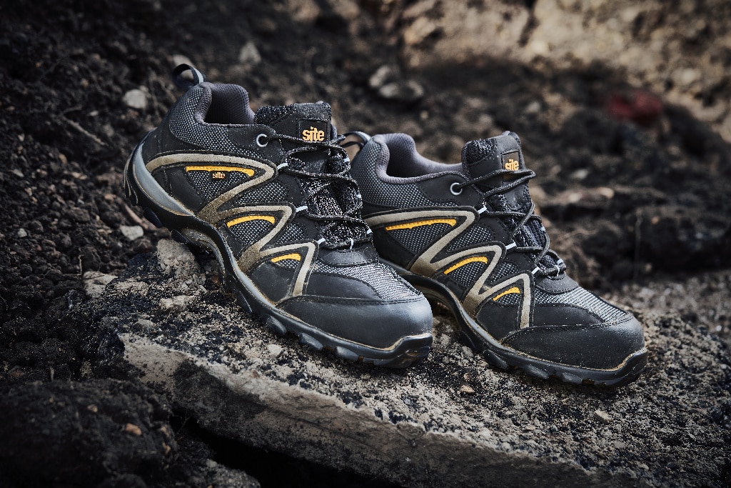 Pantofi protectie, S1 P, marimea 43, negru, barbati, talpa cauciuc • Site