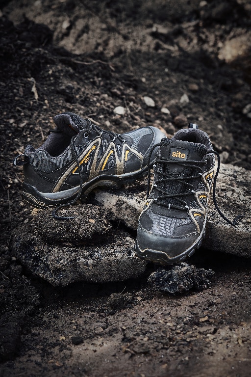 Pantofi protectie, S1 P, marimea 43, negru, barbati, talpa cauciuc  Site