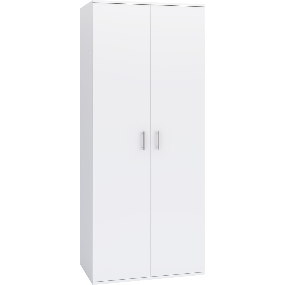Dulap haine, 2 usi, PAL, 80 x 52 x 190 cm, alb