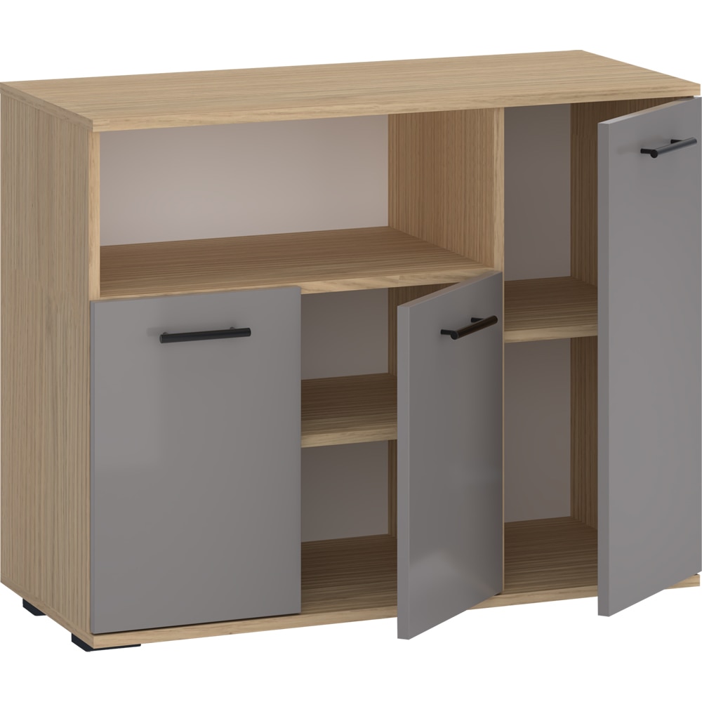 Comoda living Vicenza, PAL, 90 x 40 x 73 cm, stejar