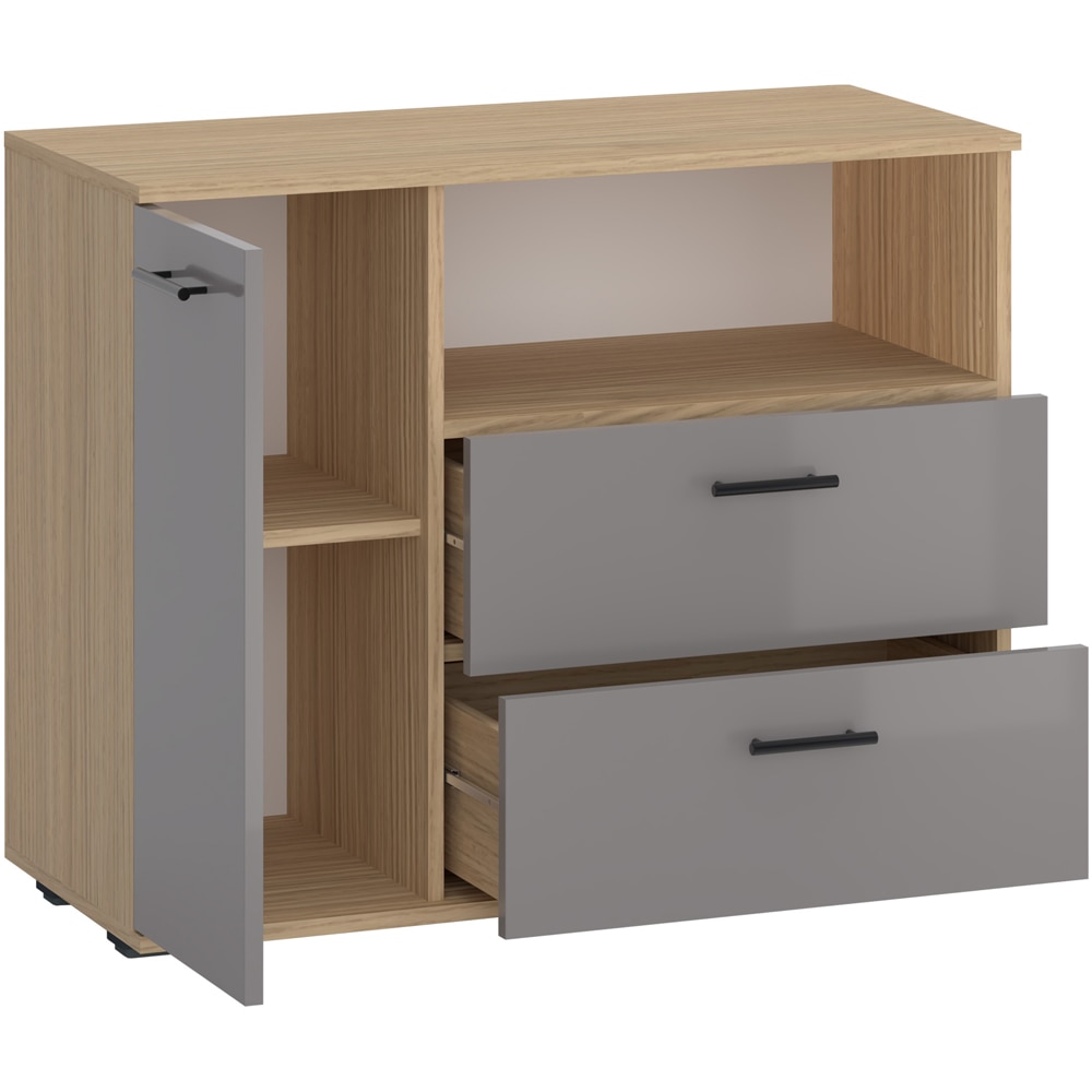 Comoda living Vicenza, PAL, 90 x 40 x 73 cm, stejar