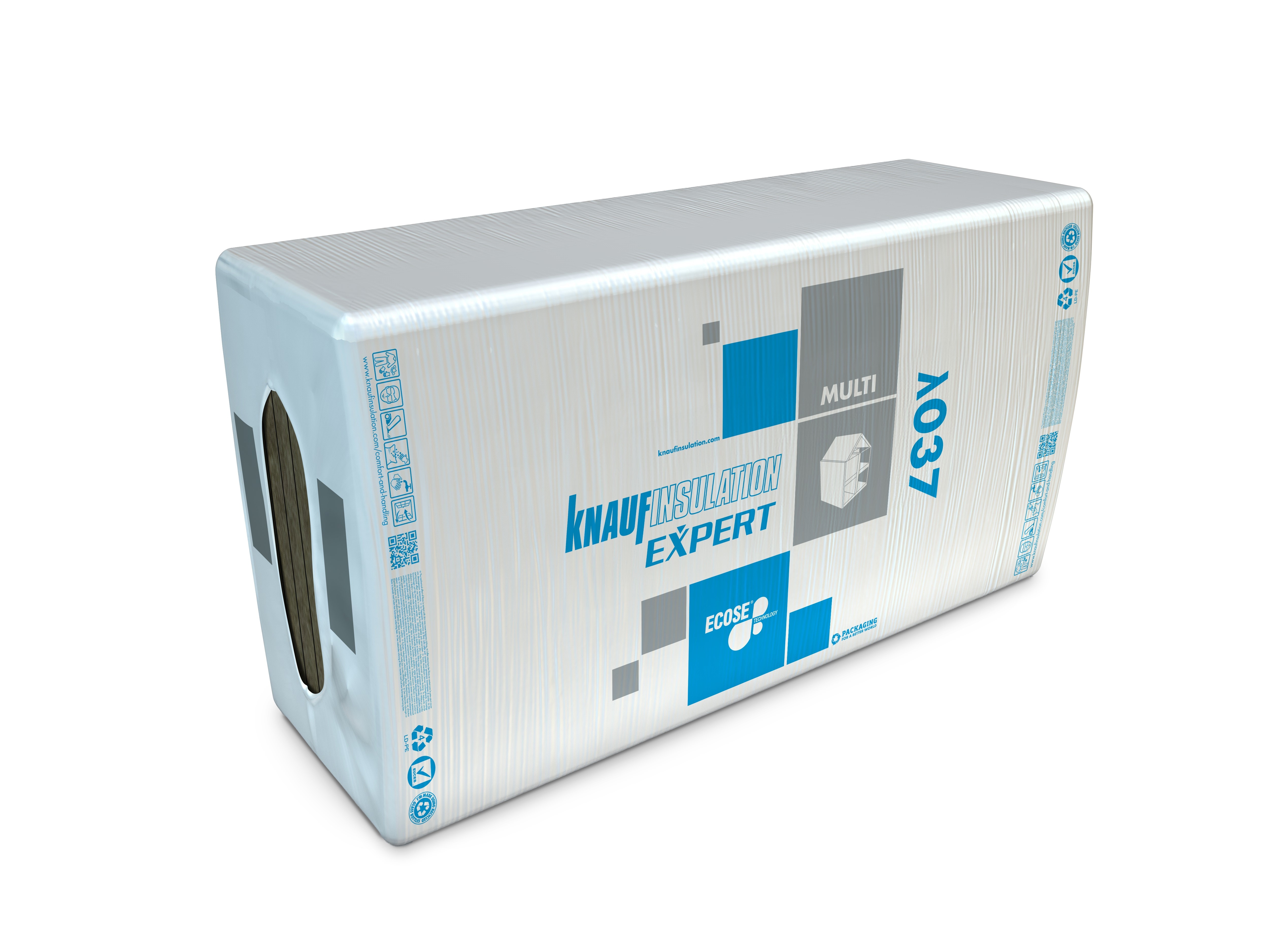 Vata minerala de sticla 6,48 mp, 0,037 W/mK, 120 x 60 x 10 cm  Knauf Insulation