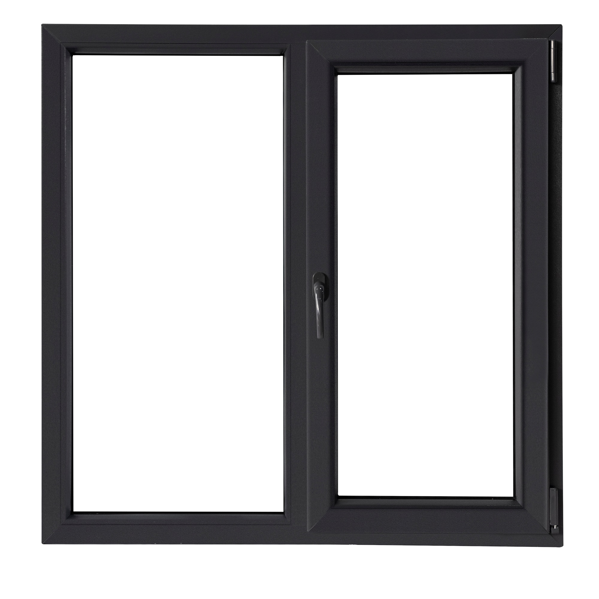 Fereastra PVC 100 x 100 cm, gri, SDDR fix