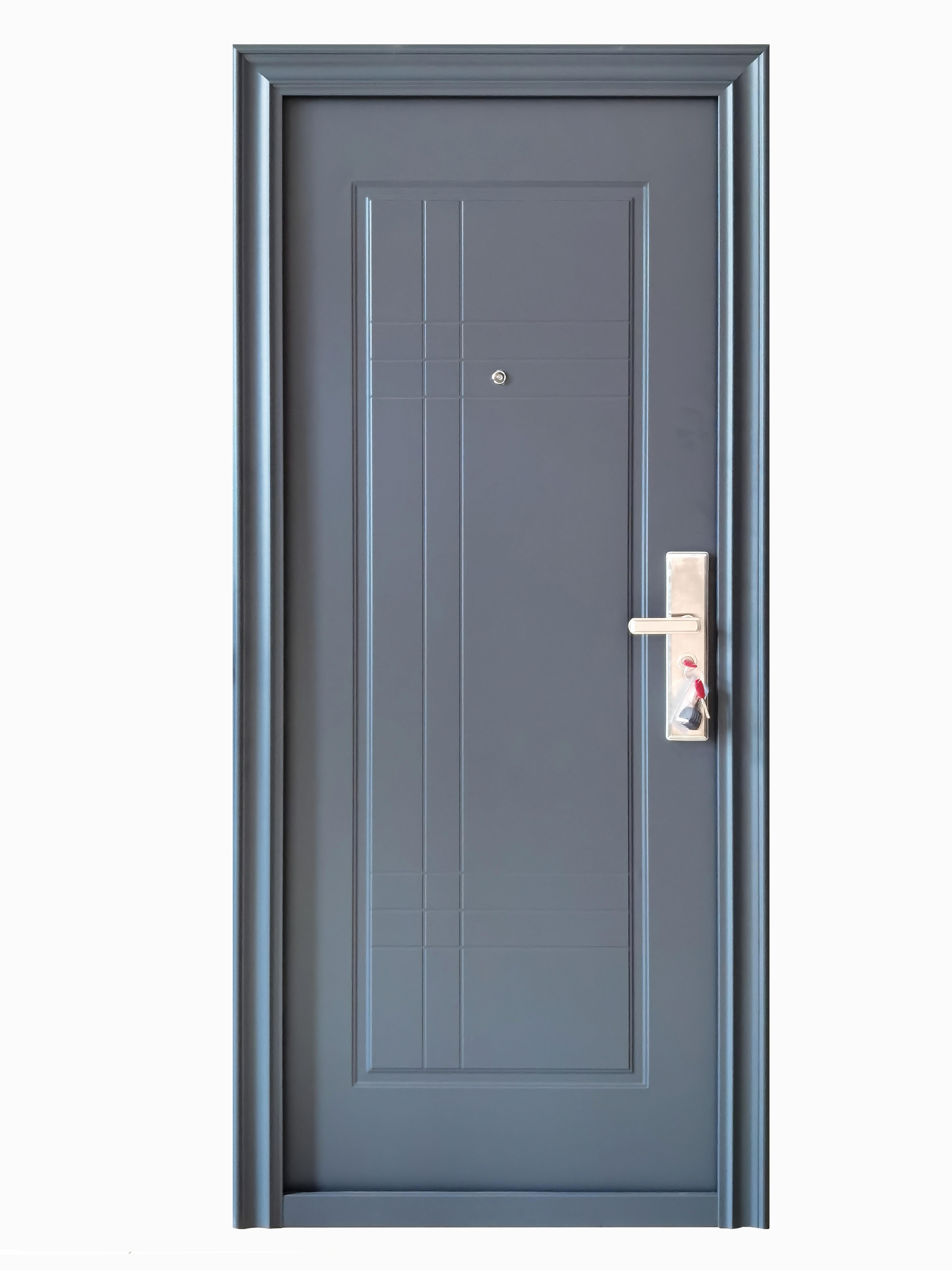 Usa de apartament, metalica, antracit, stanga, 205 x 88 cm  Lines