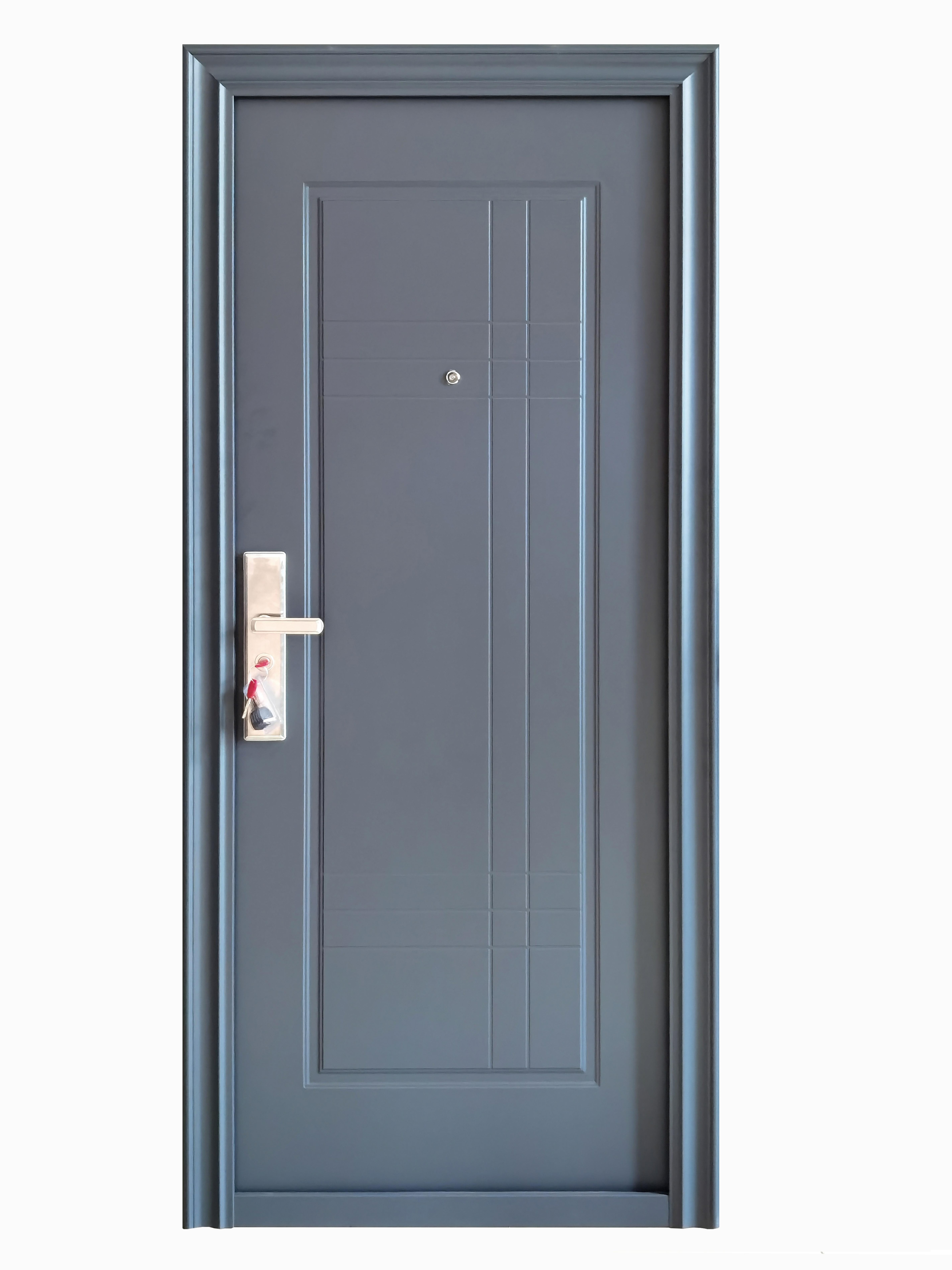 Usa de apartament, metalica, antracit, dreapta, 205 x 88 cm  Lines