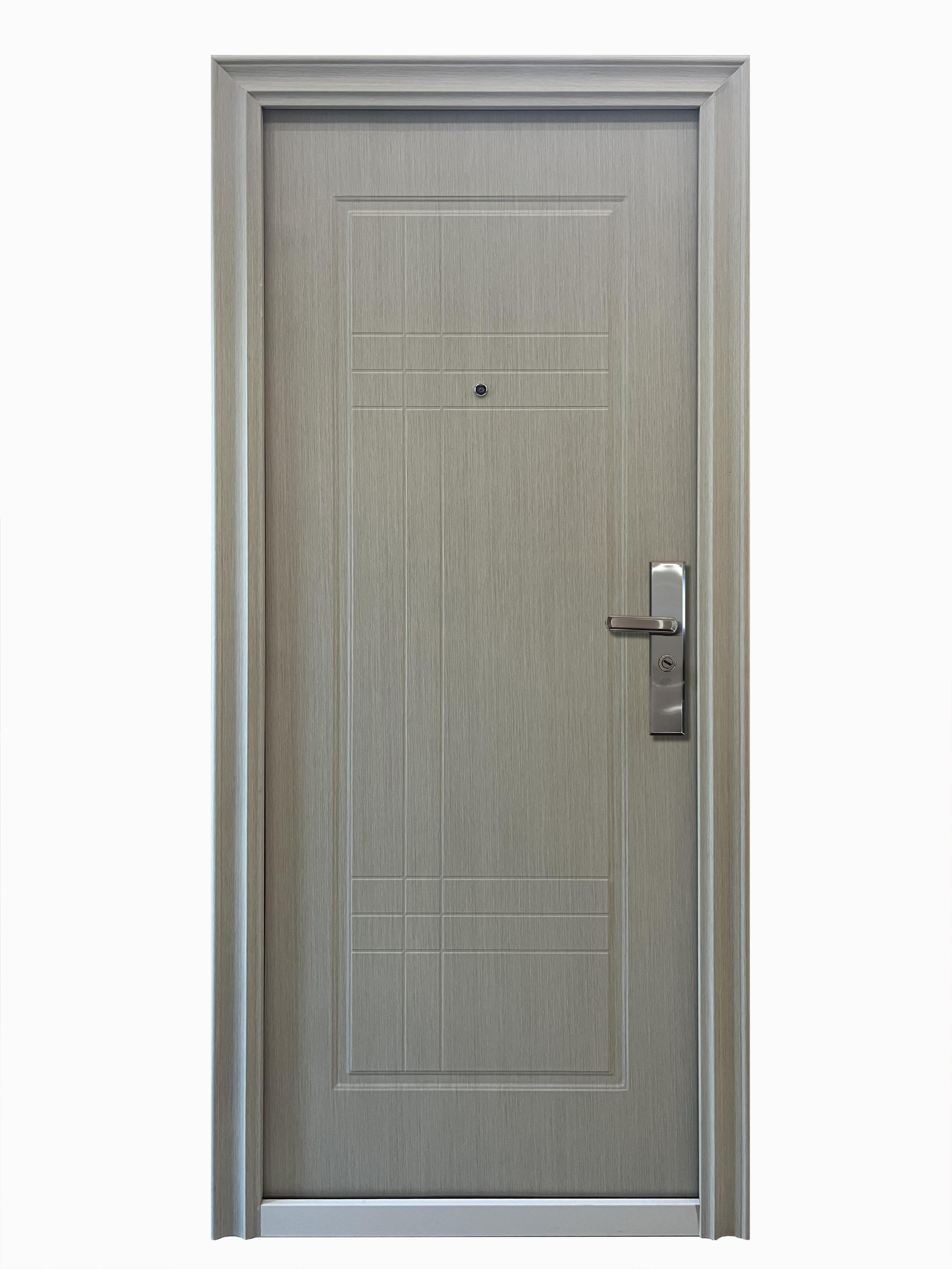 Usa de apartament, metalica, bej, stanga, 205 x 88 cm  Lines