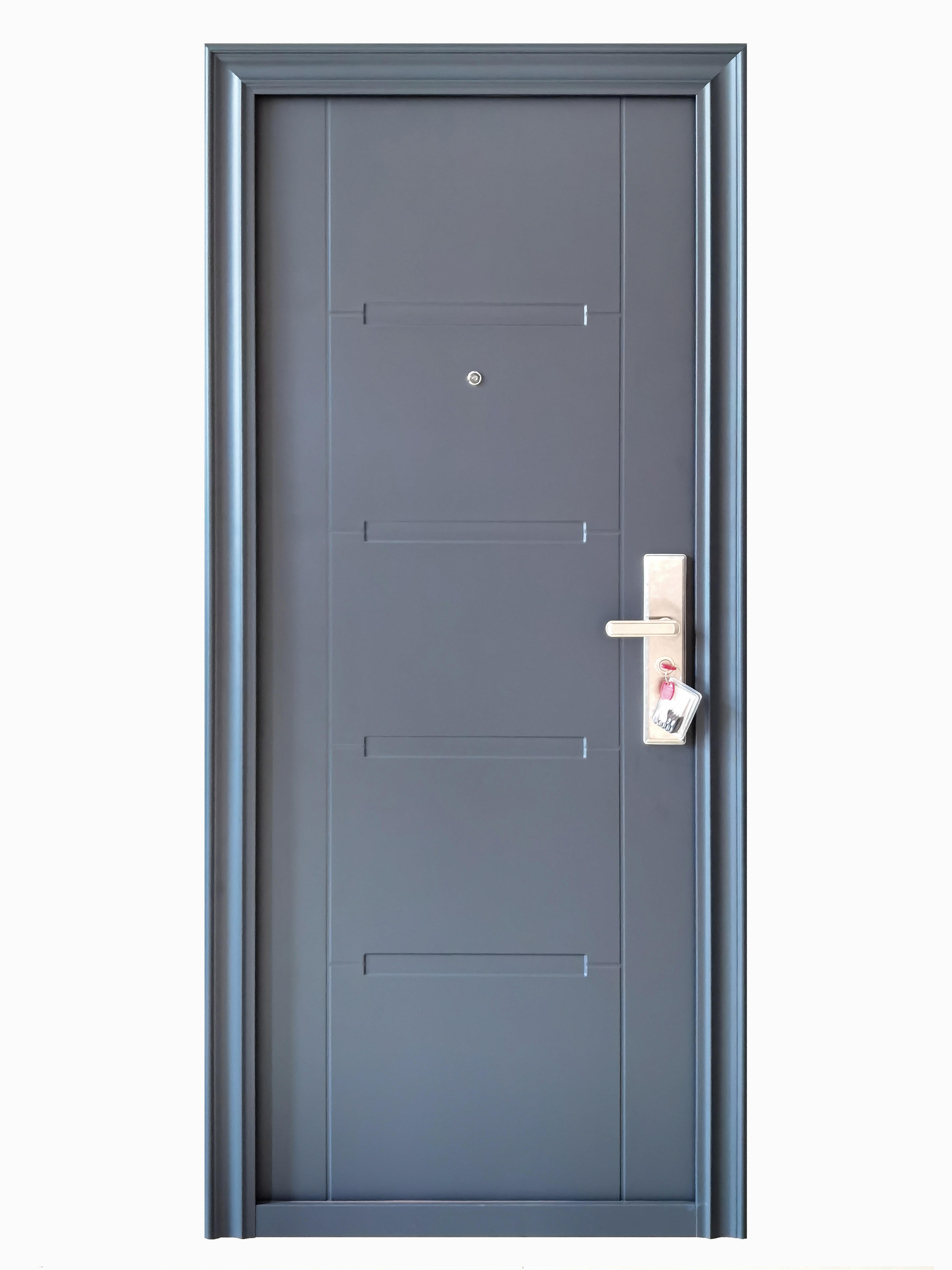 Usa de apartament, metalica, antracit, stanga, 205 x 88 cm  Square