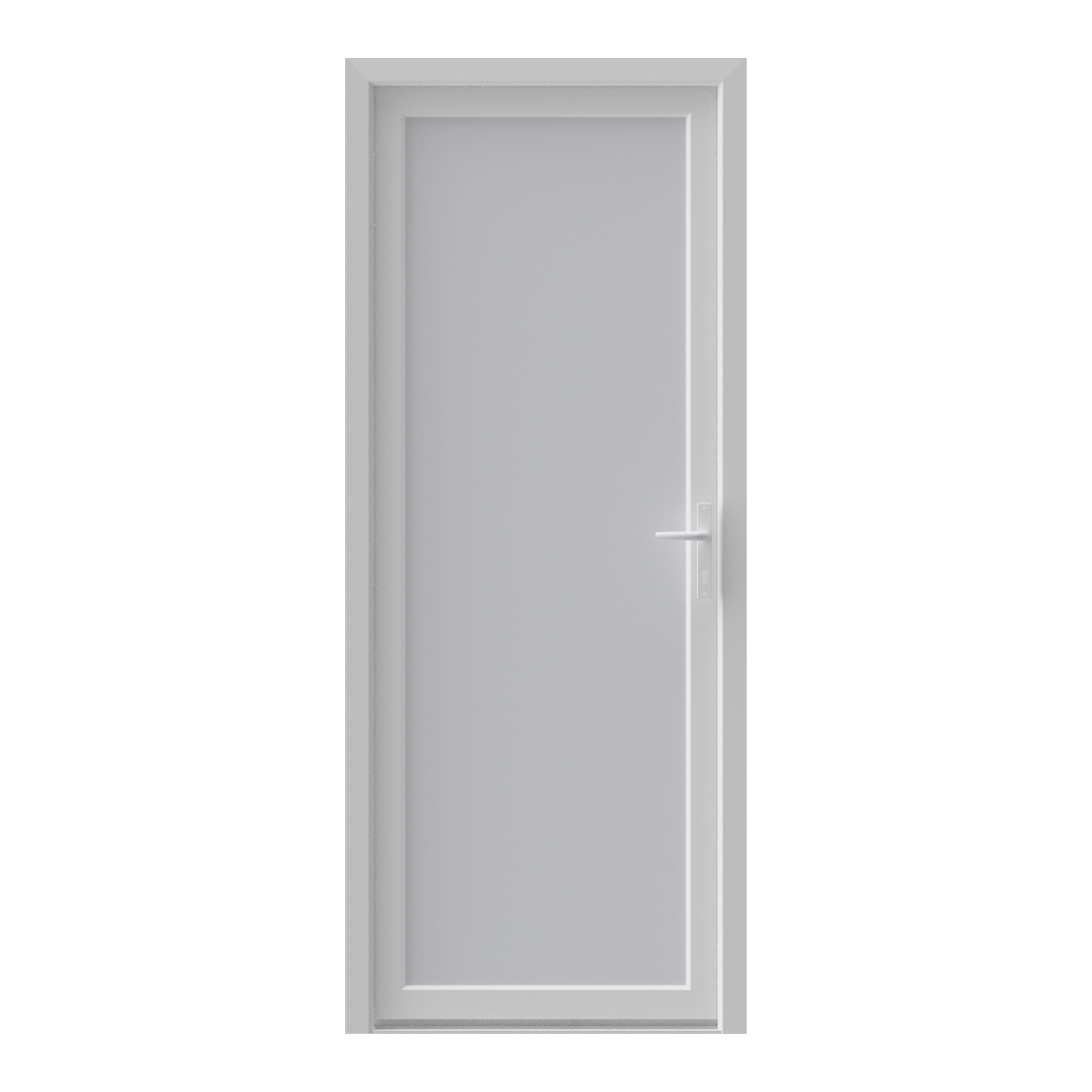 Usa pentru intrare din termopan pvc, fara geam, alb, stanga,simpla deschidere, 205 x 90 cm