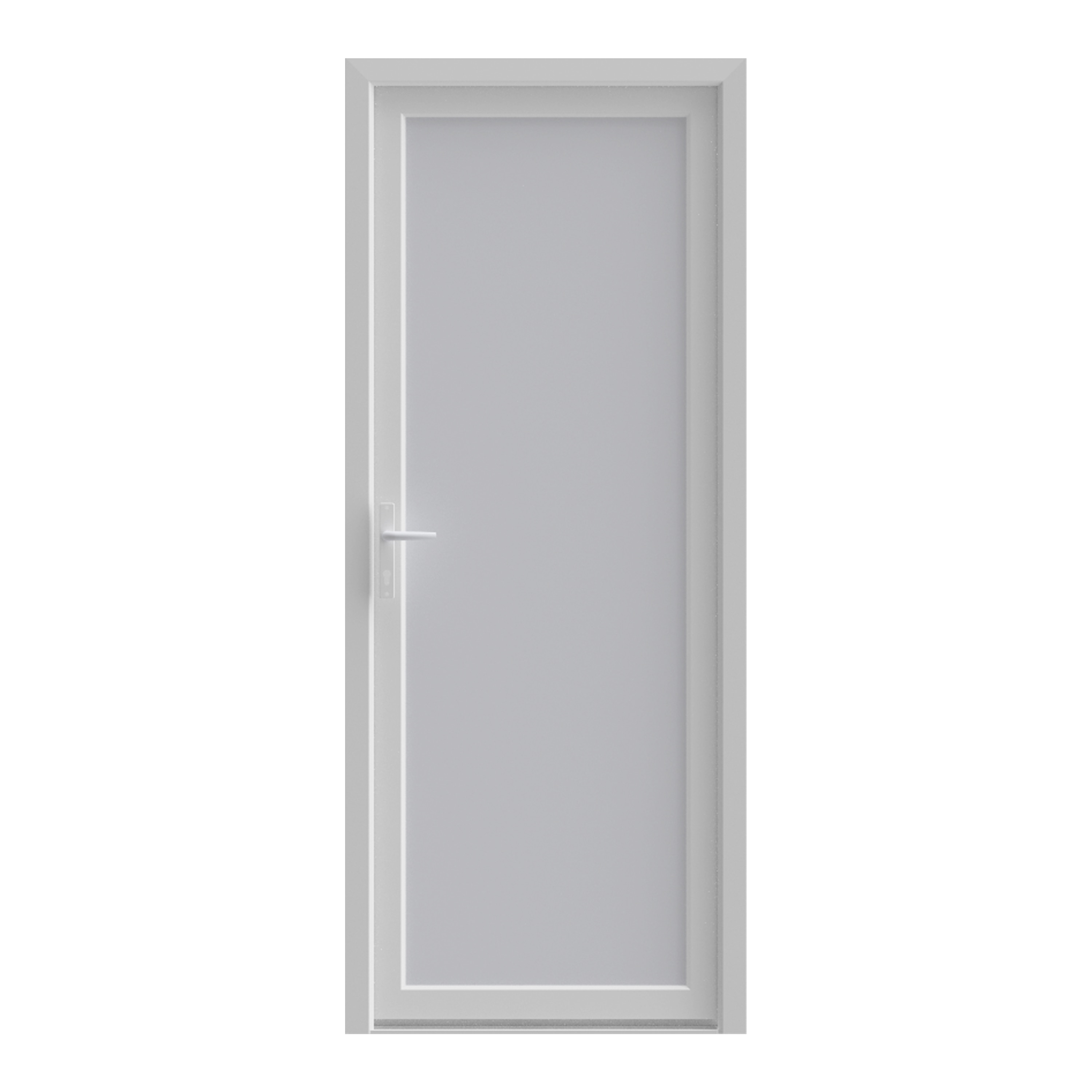 Usa pentru intrare din termopan pvc, fara geam, alb, dreapta,simpla deschidere, 205 x 90 cm